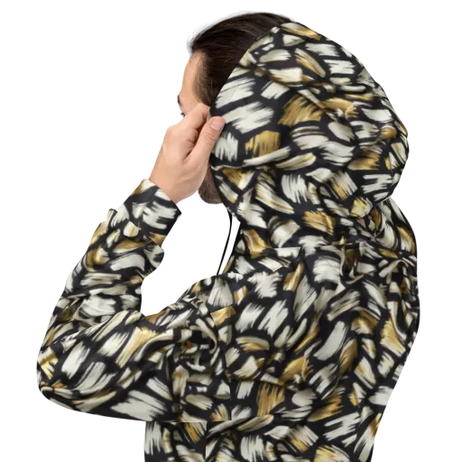 Gilded Gesture on a Hoodie