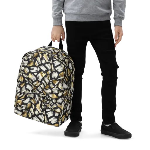 Gilded Gesture on a Minimalist Backpack