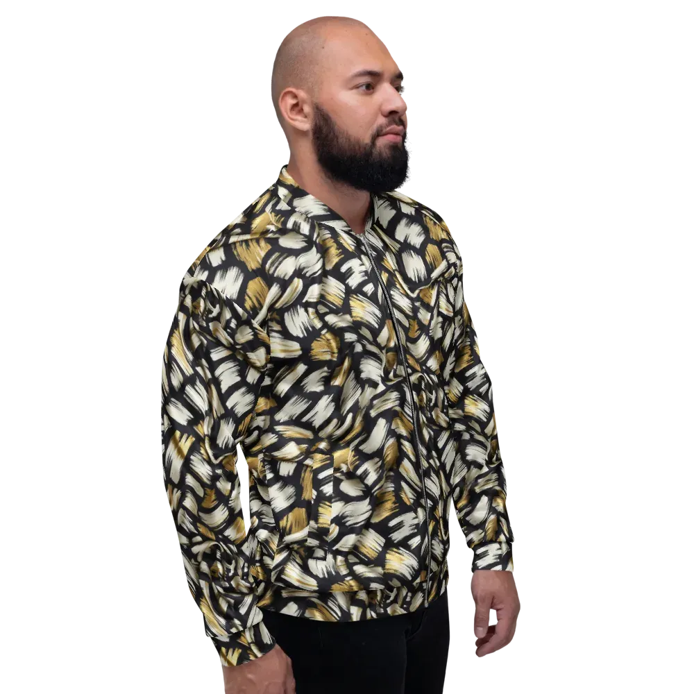 Gilded Gesture on Bomber Jacket — Right