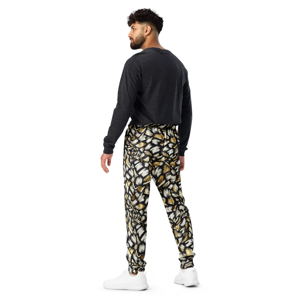 Gilded Gesture on Men's Joggers — Back