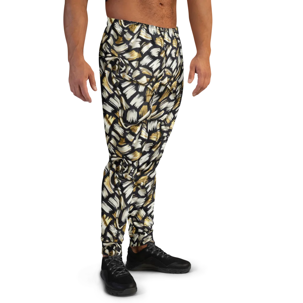 Gilded Gesture on Men's Joggers — Right