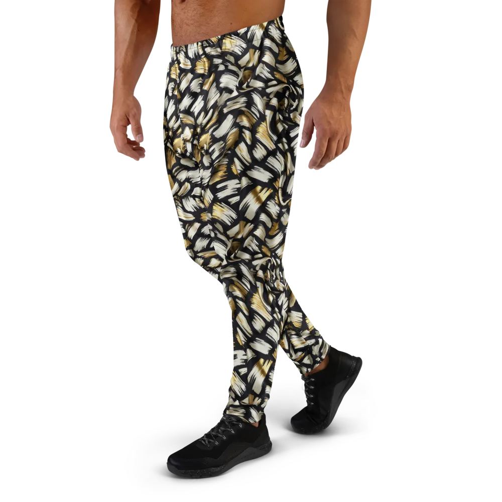 Gilded Gesture on Men's Joggers — Left