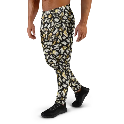 Gilded Gesture on a Men's Joggers