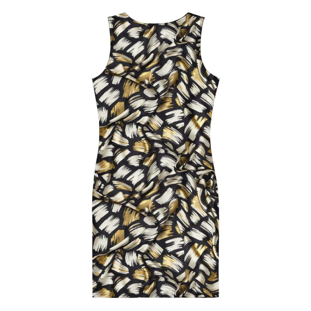 Gilded Gesture on Bodycon Dress — Back