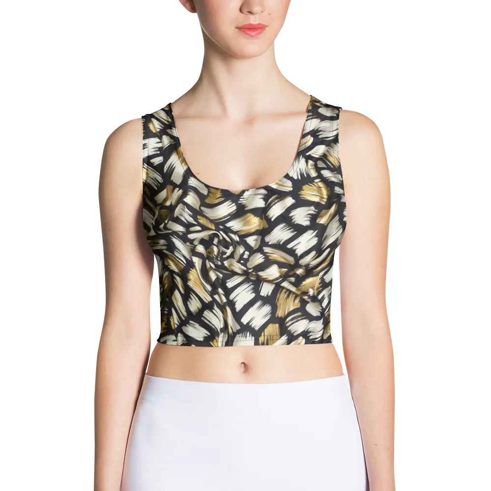 Gilded Gesture on Crop Top — Front