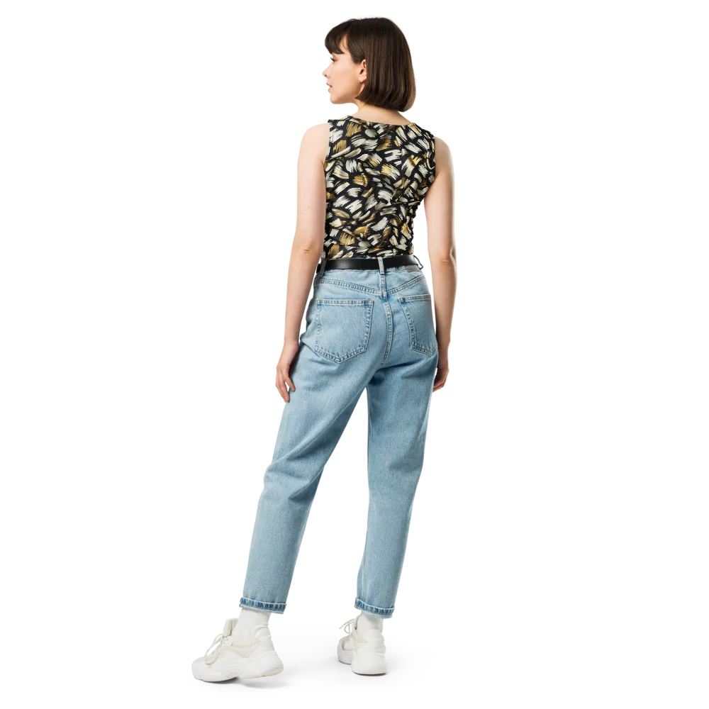 Gilded Gesture on Crop Top — Back