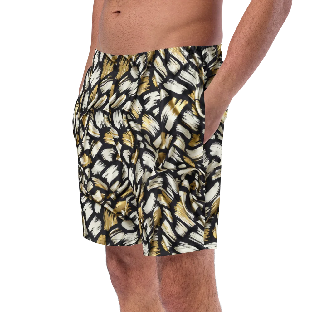 Gilded Gesture on Swim Trunks — Left Front