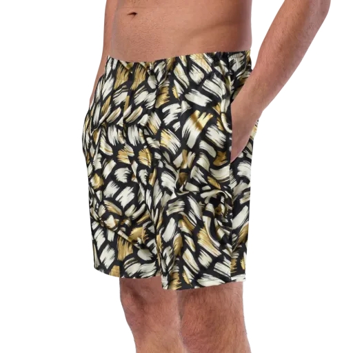 Gilded Gesture on a Swim Trunks