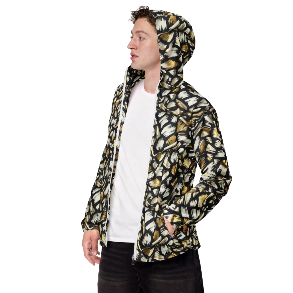 Gilded Gesture on Men's Windbreaker — Left Front