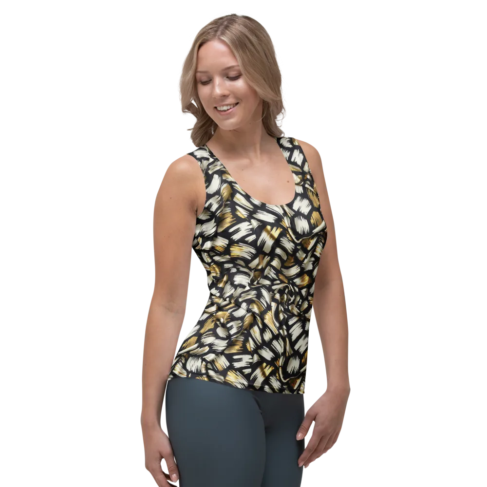 Gilded Gesture on Women's Tank Top — Right Front
