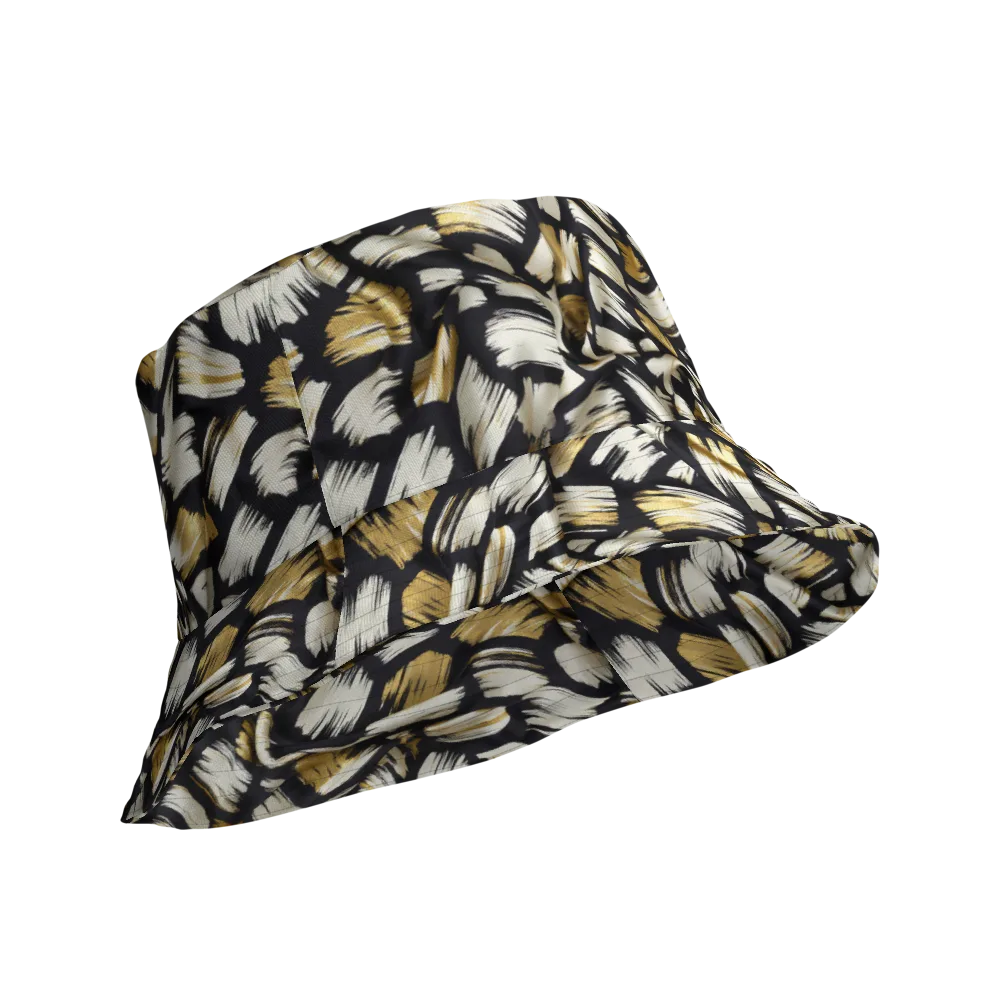 Gilded Gesture on Reversible Bucket Hat — Product details Outside