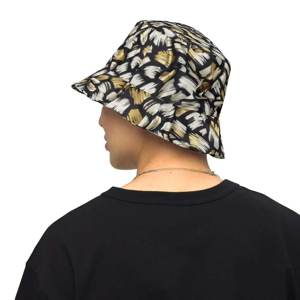Gilded Gesture on Reversible Bucket Hat — Back Inside