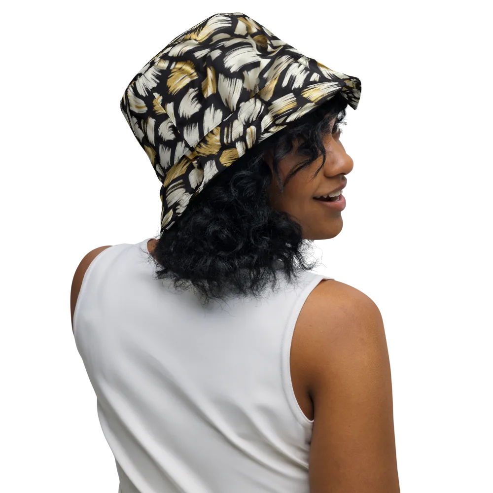 Gilded Gesture on Reversible Bucket Hat — Right Outside