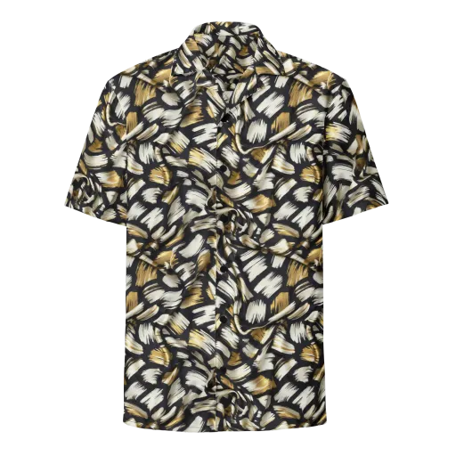 Gilded Gesture on a Button Shirt