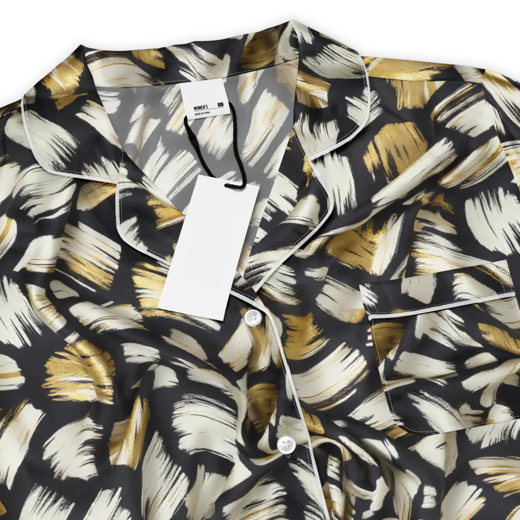 Gilded Gesture on Women's Short Sleeve Pajama Top — Product details
