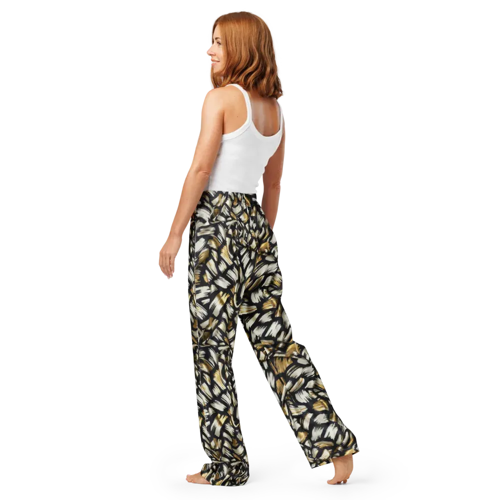Gilded Gesture on Women's Pajama Pants — Back