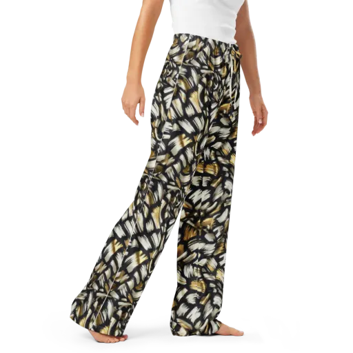 Gilded Gesture on a Women's Pajama Pants