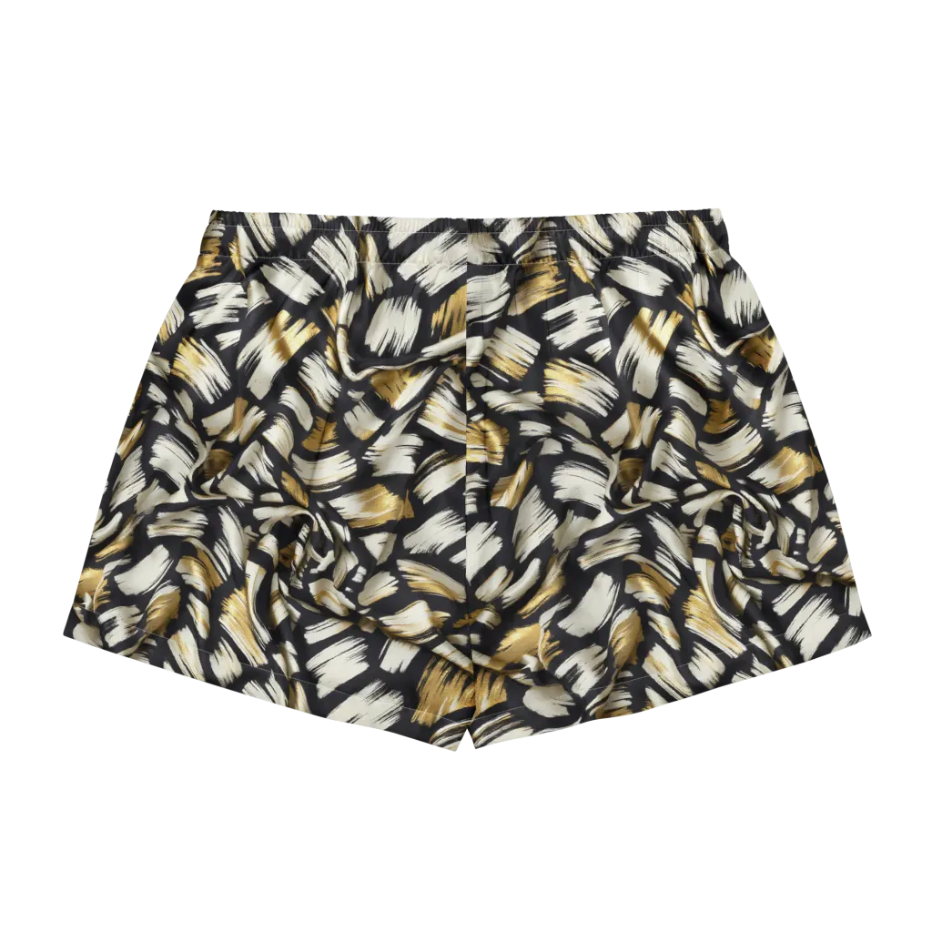 Gilded Gesture on Women's Pajama Shorts — Back