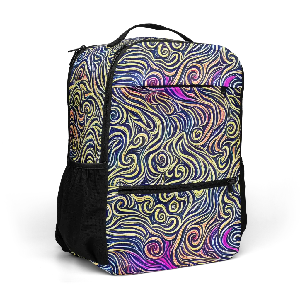 Velvet Whirlpool on Utility Backpack — Right Front