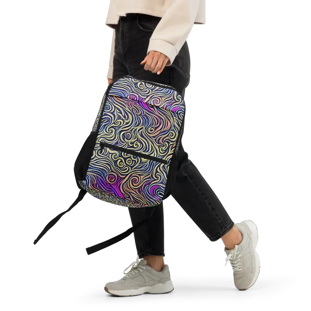 Velvet Whirlpool on Utility Backpack — Front