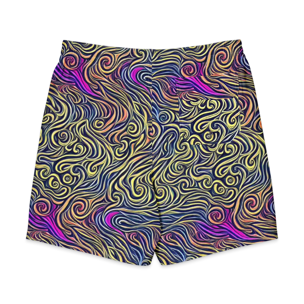 Velvet Whirlpool on Men's Board Shorts — Back