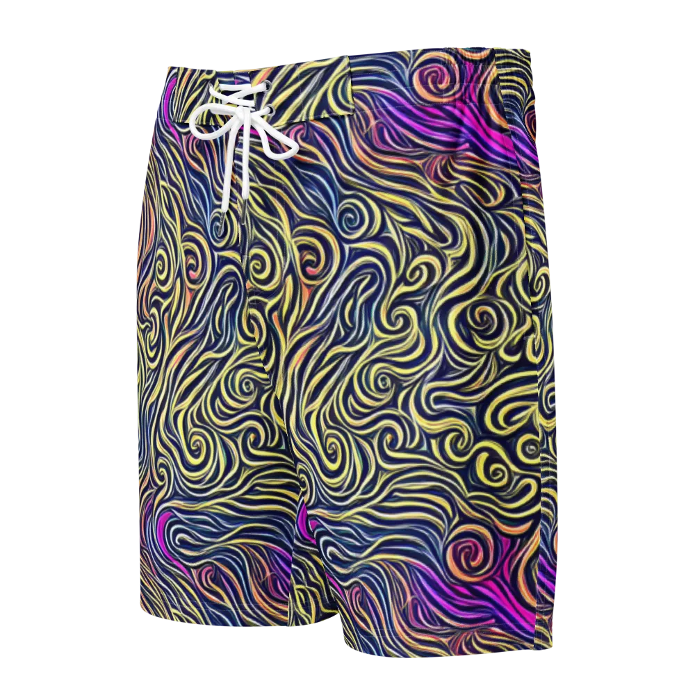 Velvet Whirlpool on Men's Board Shorts — Front
