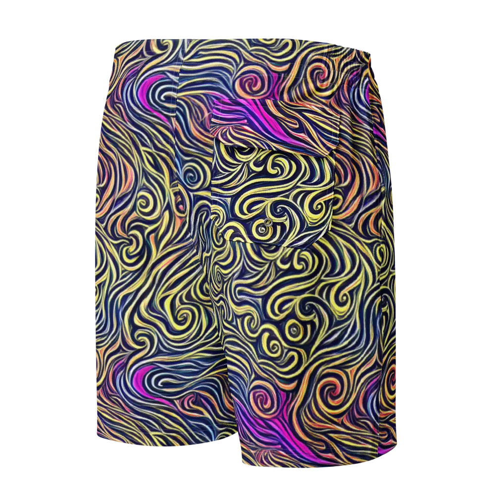 Velvet Whirlpool on Men's Board Shorts — Back