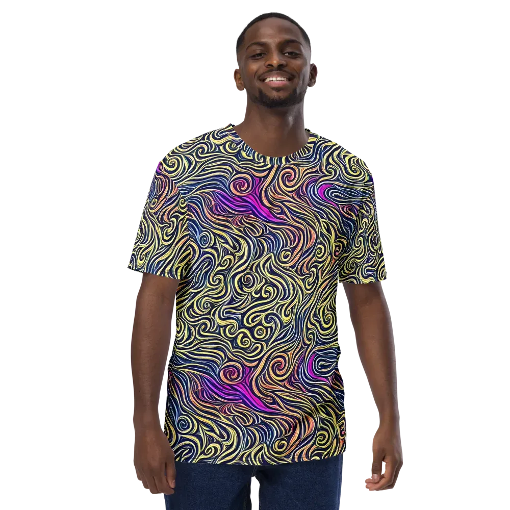 Velvet Whirlpool on Men's Crew Neck T-Shirt — Front