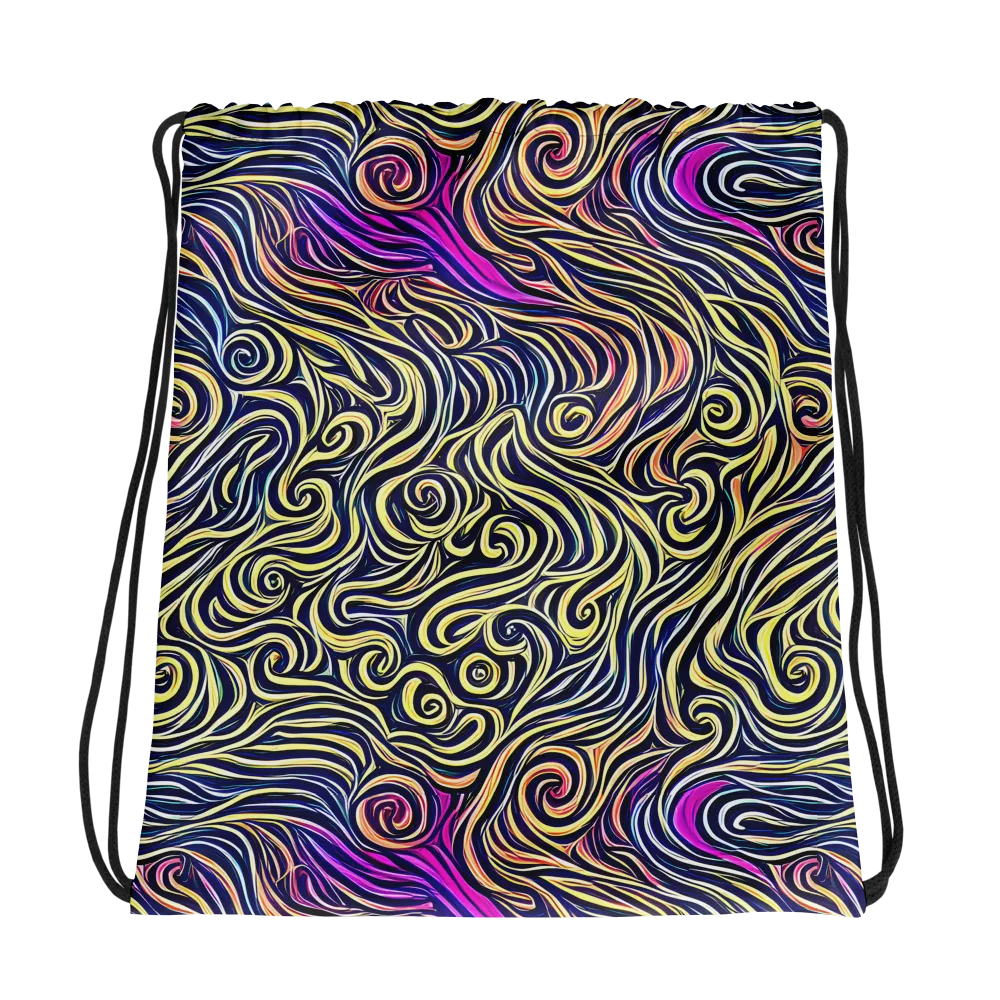 Velvet Whirlpool on Drawstring Bag — Photo