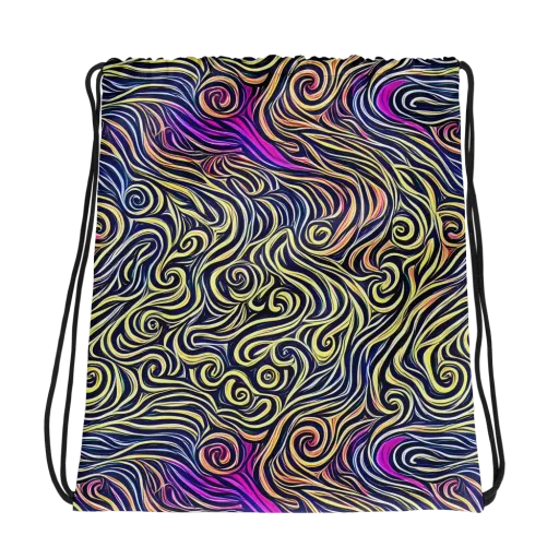 Velvet Whirlpool on a Drawstring Bag
