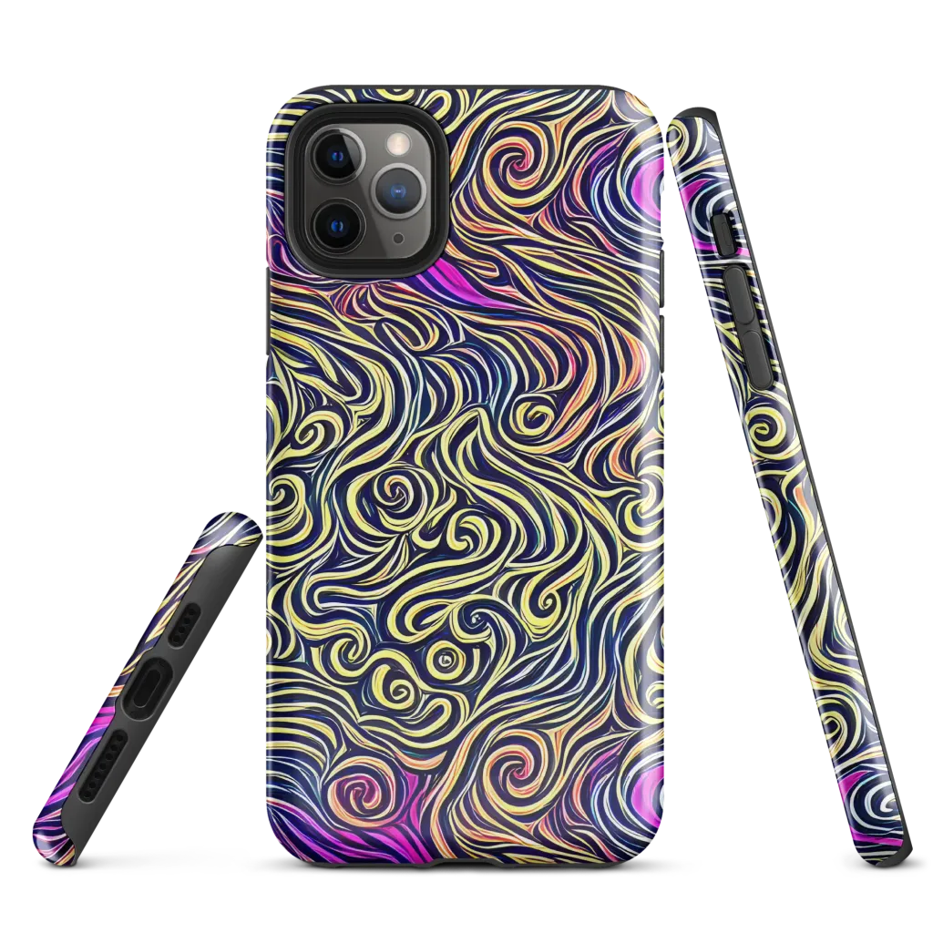 Velvet Whirlpool on Tough Case for iPhone® — Front