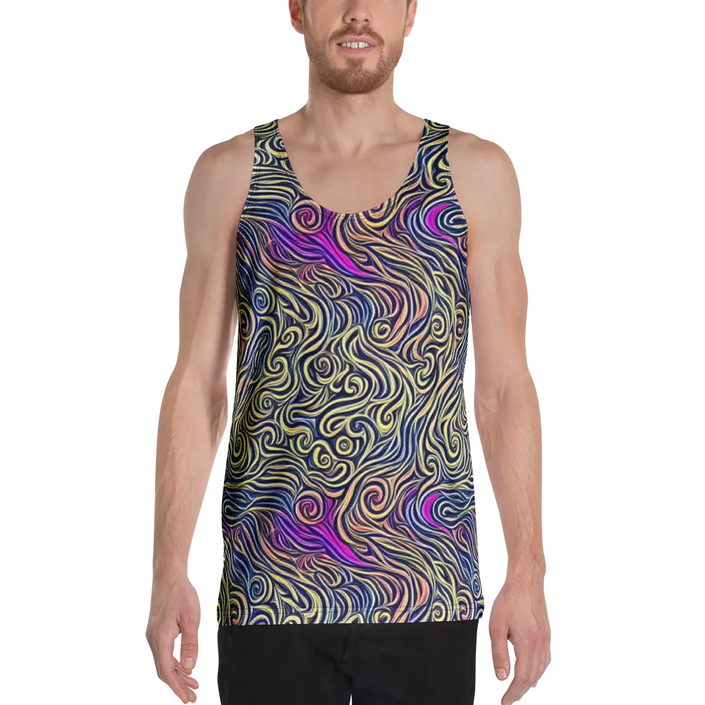 Velvet Whirlpool on Men's Tank Top — Front