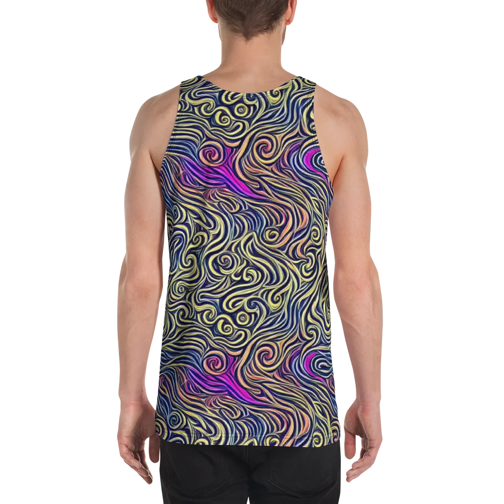 Velvet Whirlpool on Men's Tank Top — Back