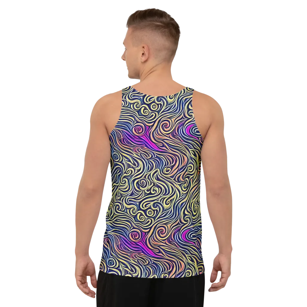 Velvet Whirlpool on Men's Tank Top — Back