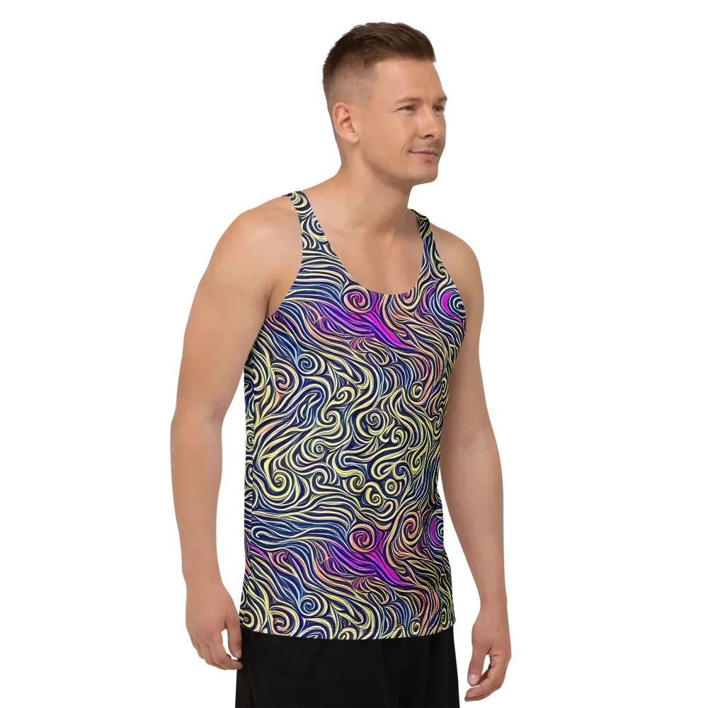 Velvet Whirlpool on Men's Tank Top — Right Front