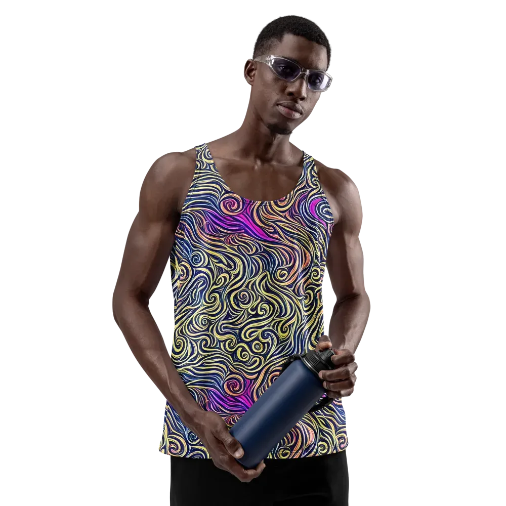 Velvet Whirlpool on Men's Tank Top — Front
