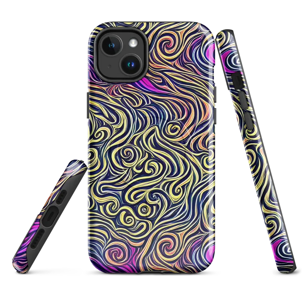 Velvet Whirlpool on MagSafe Tough Case for iPhone® — Front
