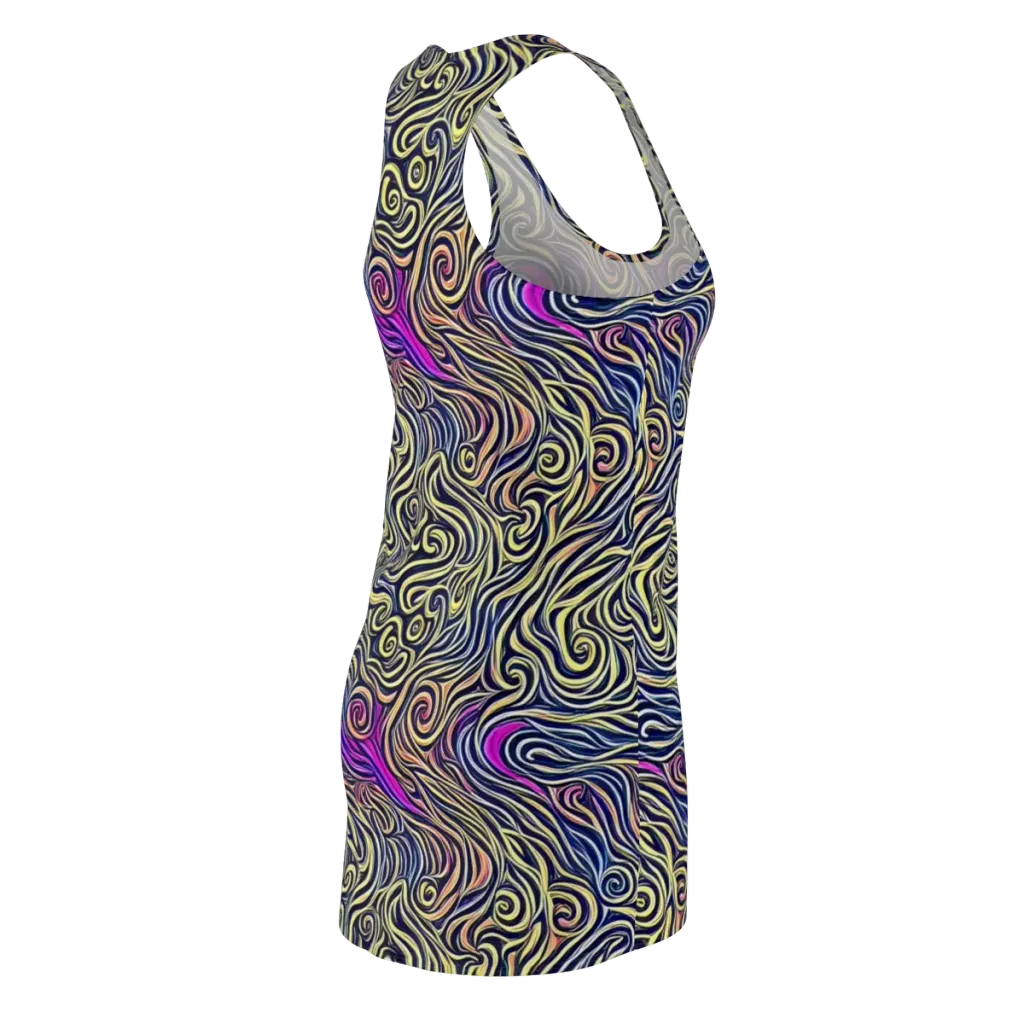 Velvet Whirlpool on Racerback Dress — Back Side