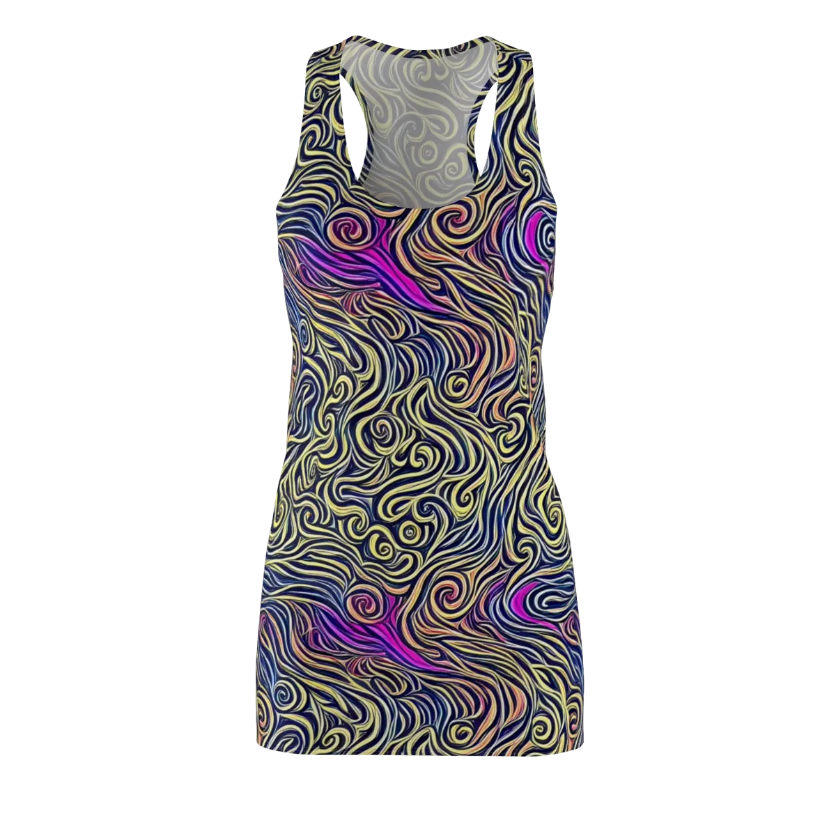 Velvet Whirlpool on Racerback Dress — Front
