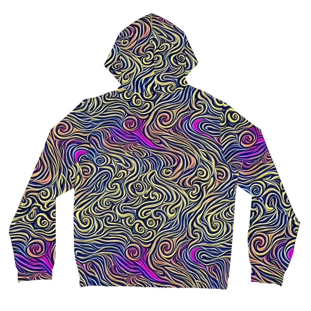 Velvet Whirlpool on Women's Full-Zip Hoodie — Back