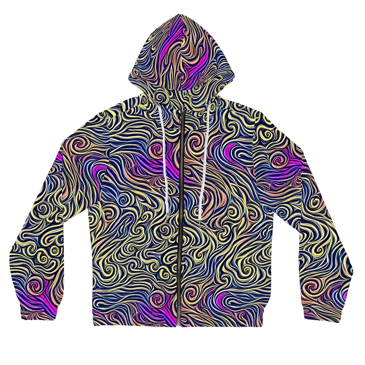Velvet Whirlpool on Women's Full-Zip Hoodie — Front