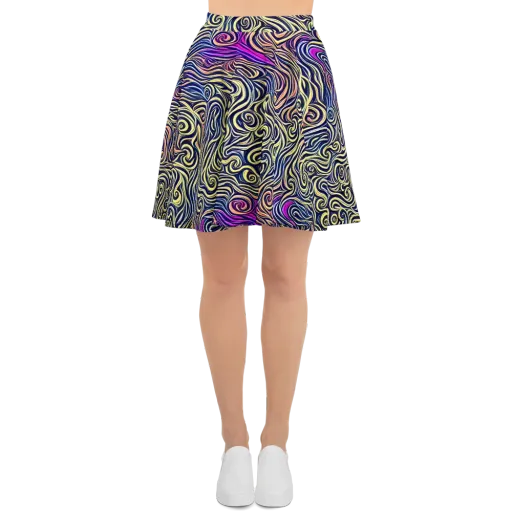 Velvet Whirlpool on a Skater Skirt