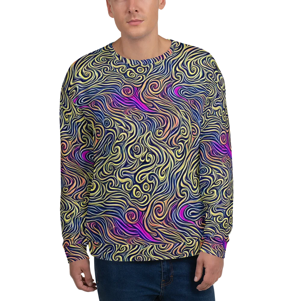Velvet Whirlpool on Sweatshirt — Front