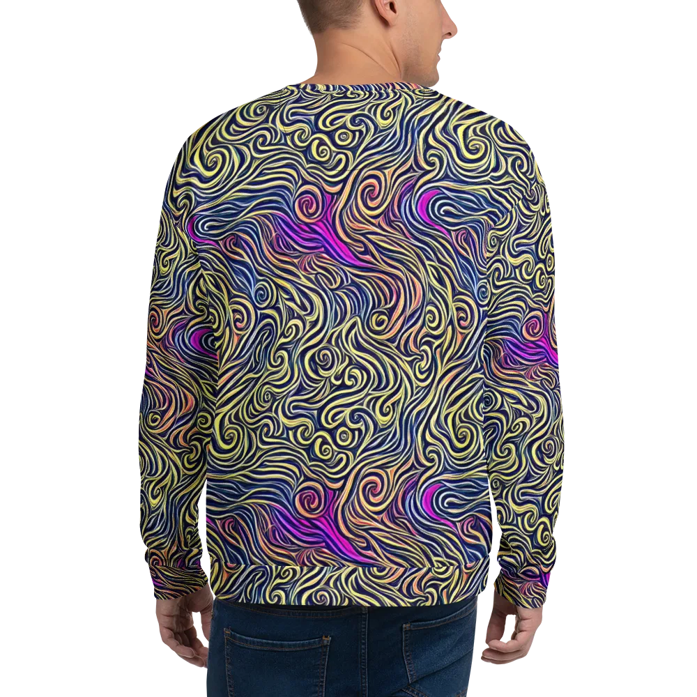 Velvet Whirlpool on Sweatshirt — Back