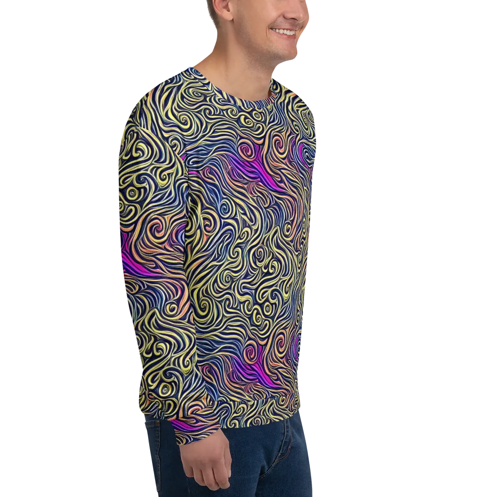 Velvet Whirlpool on Sweatshirt — Right Front
