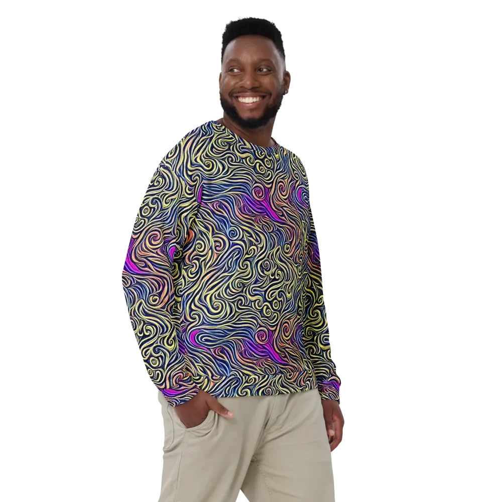 Velvet Whirlpool on Sweatshirt — Front