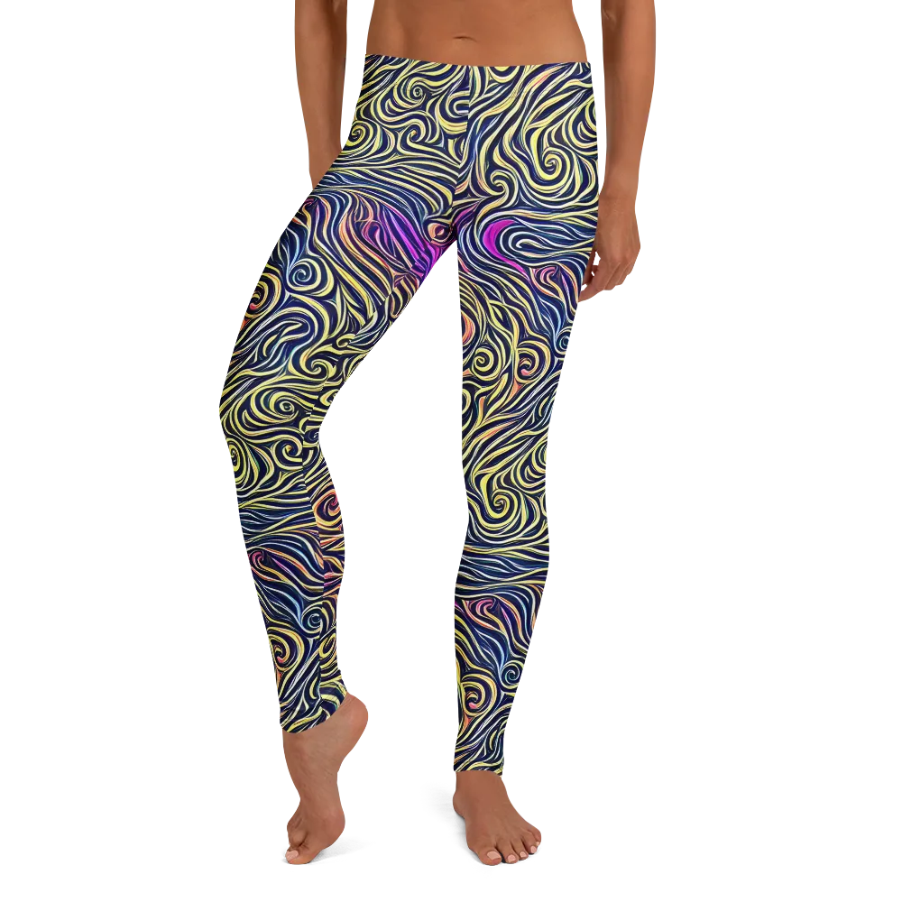 Velvet Whirlpool on Leggings — Front