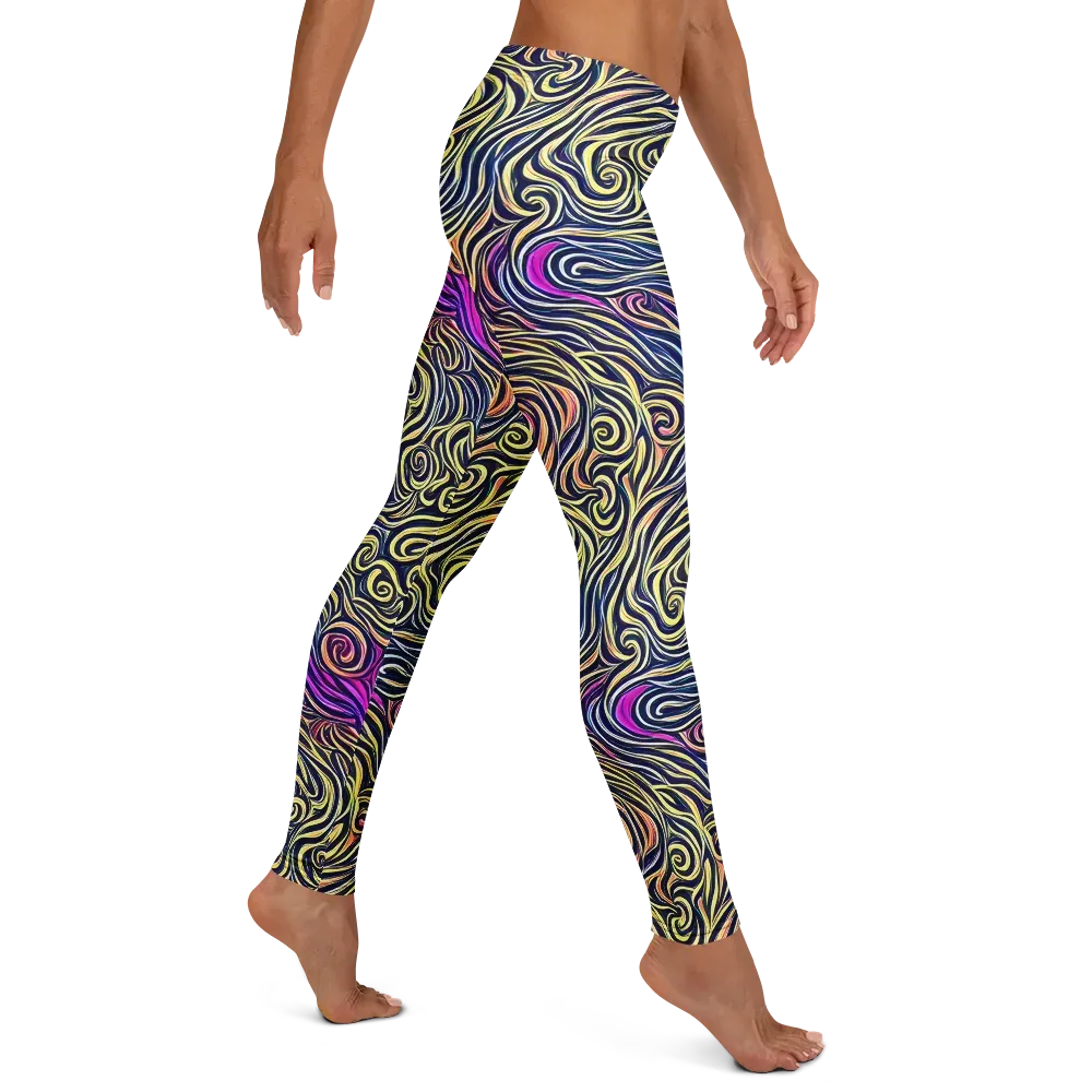 Velvet Whirlpool on Leggings — Right