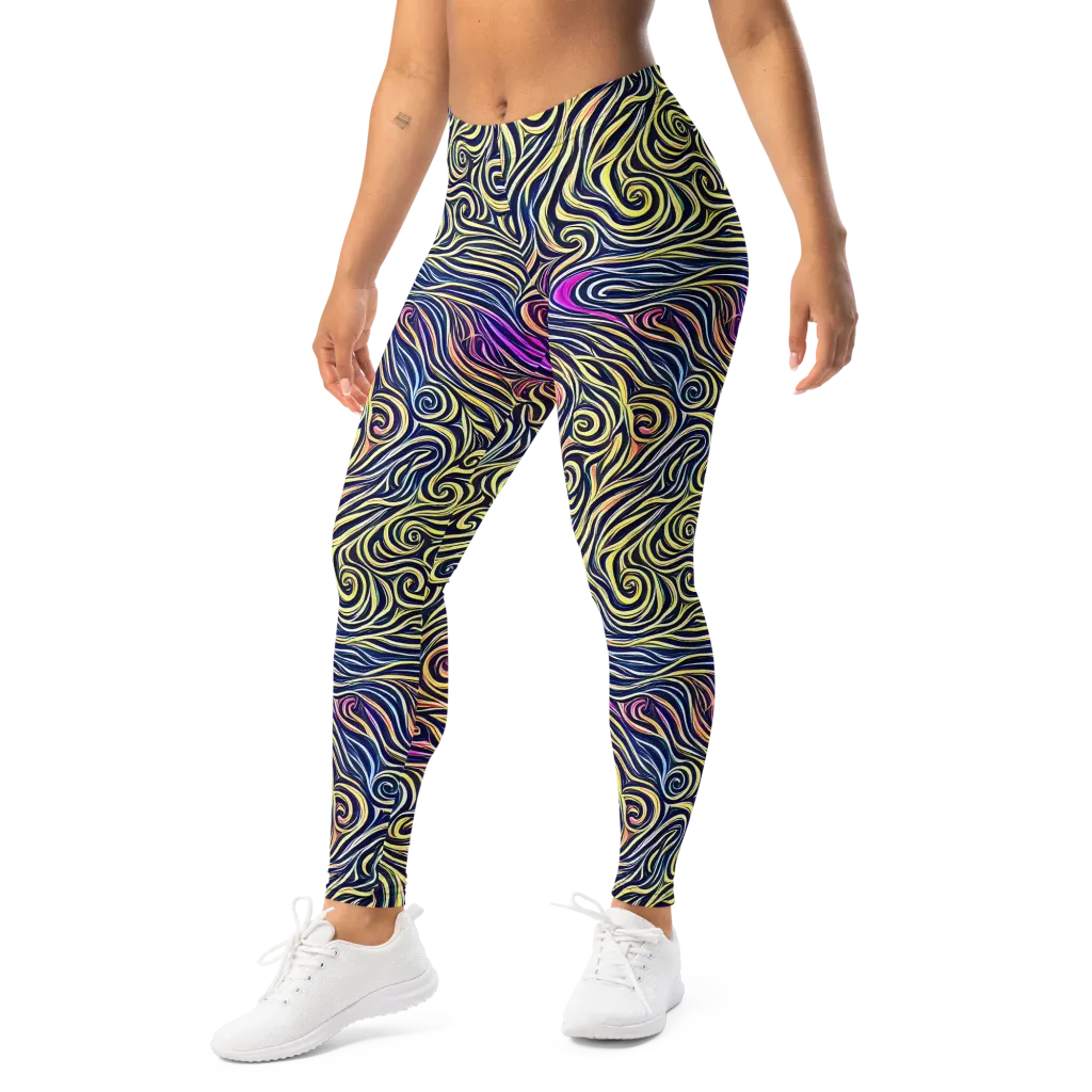Velvet Whirlpool on Leggings — Left Front