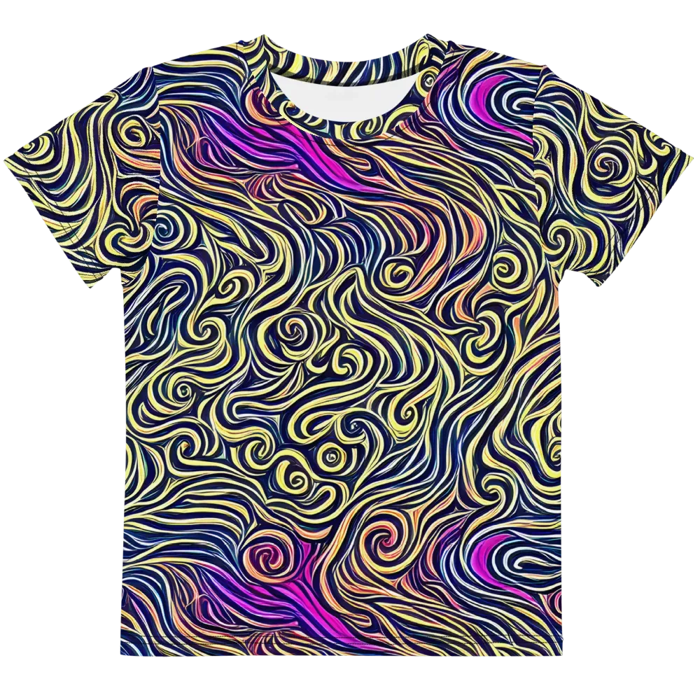 Velvet Whirlpool on Kids Crew Neck T-Shirt — Front